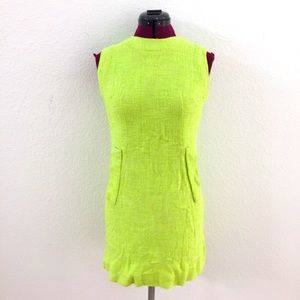 Lime green summer mini dress